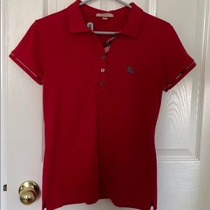 Burberry Brit Red Polo Shirt (Large)